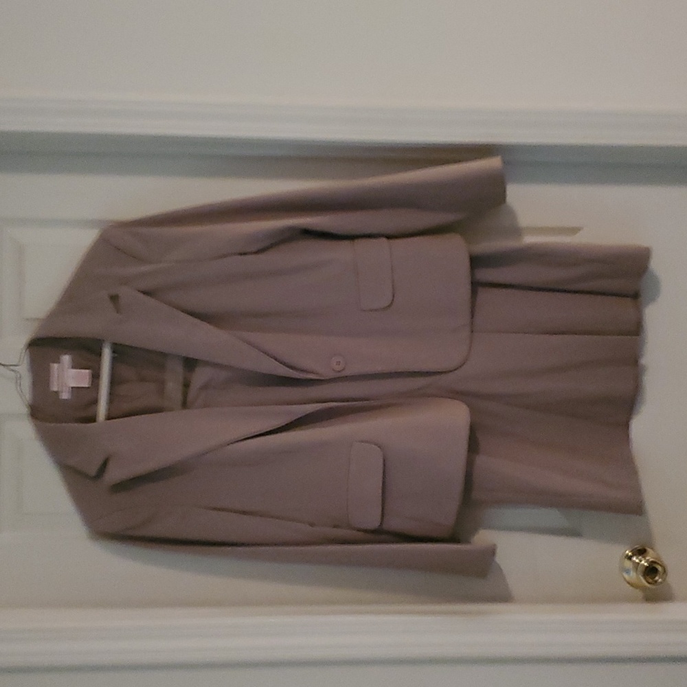 Nine West Taupe Women's Skirt Suit